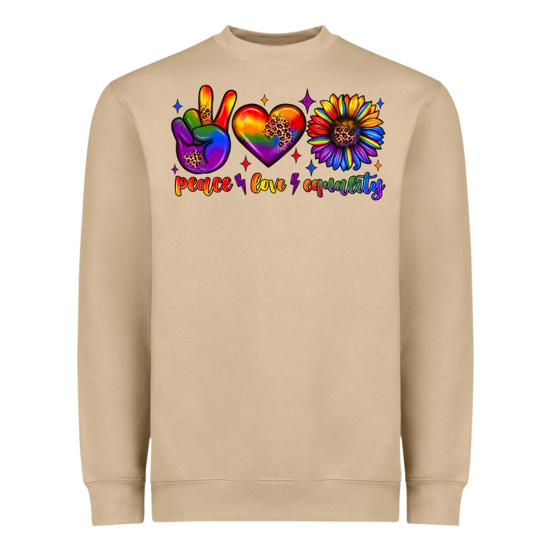 Peace Love Equality Heavyweight Sweatshirt by JahusDesignShop | Teevron