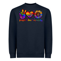 Navy peace love equality Heavyweight Sweatshirt - JahusDesignShop