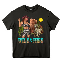 Asphalt wild and free Heavy Core Tee - texasbilliewilder