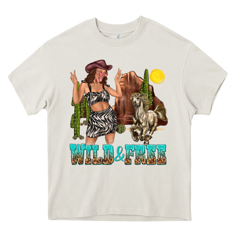Wild And Free Heavy Core Tee by texasbilliewilder | Teevron