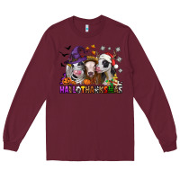 Burgundy hallothanksmas heifers Long Sleeve Tee - Jasminsmagicworld