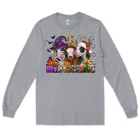 Heather Grey hallothanksmas heifers Long Sleeve Tee - Jasminsmagicworld