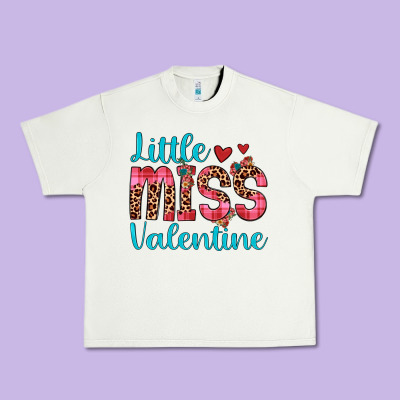 Little Miss Valentine Urban Heavy Tee Designed By Jahusdesignshop