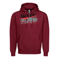 Burgundy break boards not hearts Zipper Hoodie - MaliasSmallBusiness