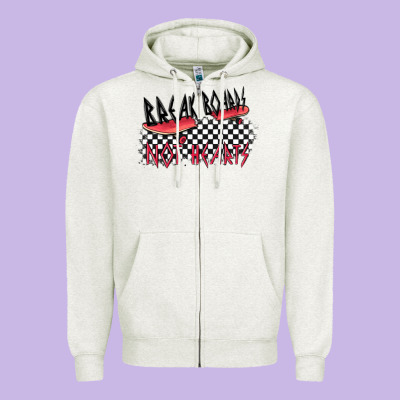 Break Boards Not Hearts Zipper Hoodie Designed By Maliassmallbusiness