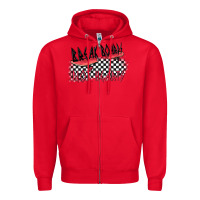 Red break boards not hearts Zipper Hoodie - MaliasSmallBusiness