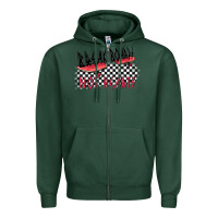 Sports Green break boards not hearts Zipper Hoodie - MaliasSmallBusiness