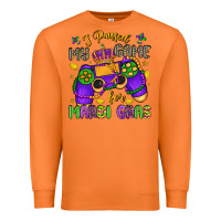 Carrot i paused my game for mardi gras Premium Sweatshirt - LillyAllenDesigns