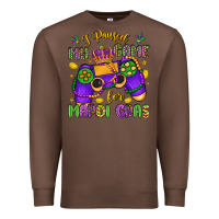 Chestnut i paused my game for mardi gras Premium Sweatshirt - LillyAllenDesigns