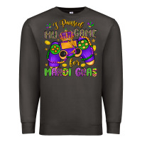 Smoke i paused my game for mardi gras Premium Sweatshirt - LillyAllenDesigns