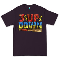 Plum 3 up 3 down softball Premium Tee - texasbilliewilder
