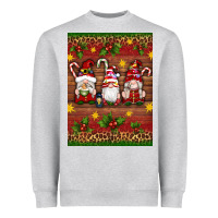 Heather Grey christmas gnomes Heavyweight Sweatshirt - Artiststas