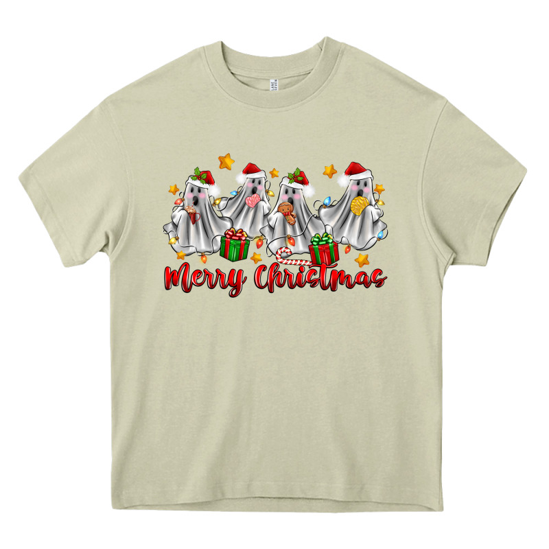 Merry Christmas Pantasmas Ghost Christmas Heavy Core Tee by Zillion Design Studio | Teevron