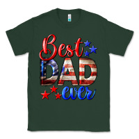 Sports Green Best Dad Ever 4th of July Classic Tee - LillyAllenDesigns
