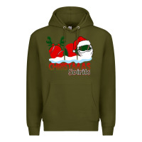 Army Green Christmas Spirits Baseball Premium Hoodie - Bettercallsaul