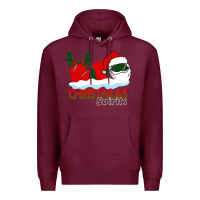 Burgundy Christmas Spirits Baseball Premium Hoodie - Bettercallsaul