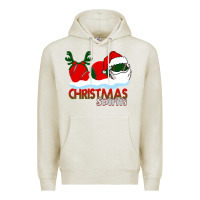 Oatmeal Heather Christmas Spirits Baseball Premium Hoodie - Bettercallsaul