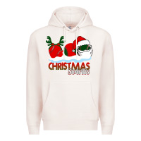 Pale Pink Christmas Spirits Baseball Premium Hoodie - Bettercallsaul
