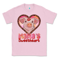 Bubblegum Pink mama's sweetheart baby pig Classic Tee - AdoDesignShop
