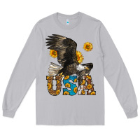Moon Dust Western Usa Eagle Long Sleeve Tee - LillyAllenDesigns