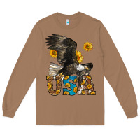 Toasted Coconut Western Usa Eagle Long Sleeve Tee - LillyAllenDesigns