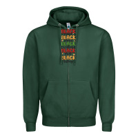 Sports Green black history Zipper Hoodie - MaliasSmallBusiness