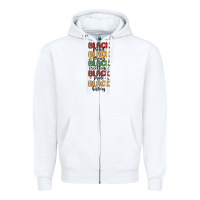 White black history Zipper Hoodie - MaliasSmallBusiness