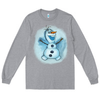 Heather Grey olaf snowman Long Sleeve Tee - AdoDesignShop
