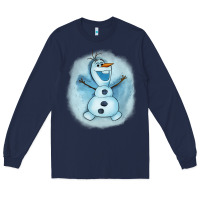 Navy olaf snowman Long Sleeve Tee - AdoDesignShop