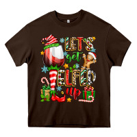 Chocolate Brown let's get elfed up Heavy Core Tee - Zillion Design Studio