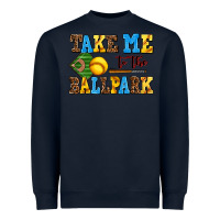 Navy take me to the ballpark softball Heavyweight Sweatshirt - AdoDesignShop