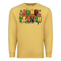Antique Gold juneteenth free ish since 1865 Premium Sweatshirt - LillyAllenDesigns