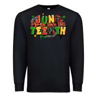 Black juneteenth free ish since 1865 Premium Sweatshirt - LillyAllenDesigns