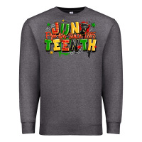 Charcoal Heather juneteenth free ish since 1865 Premium Sweatshirt - LillyAllenDesigns