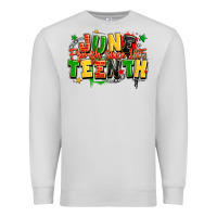 Dove Grey juneteenth free ish since 1865 Premium Sweatshirt - LillyAllenDesigns