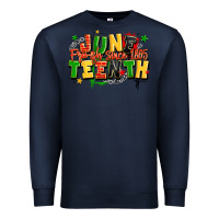 Navy juneteenth free ish since 1865 Premium Sweatshirt - LillyAllenDesigns