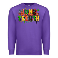 Purple juneteenth free ish since 1865 Premium Sweatshirt - LillyAllenDesigns