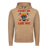 Vintage Coffee firefighter face mask with axes Vintage Hoodie - HRA Design Shop