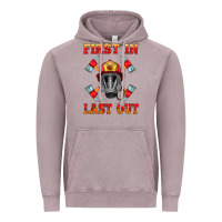 Vintage Zinc firefighter face mask with axes Vintage Hoodie - HRA Design Shop