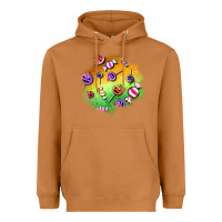 Meerkat halloween candy patches Heavyweight Hoodie - BundleAndBundleShop
