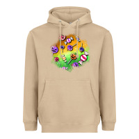 Mushroom halloween candy patches Heavyweight Hoodie - BundleAndBundleShop