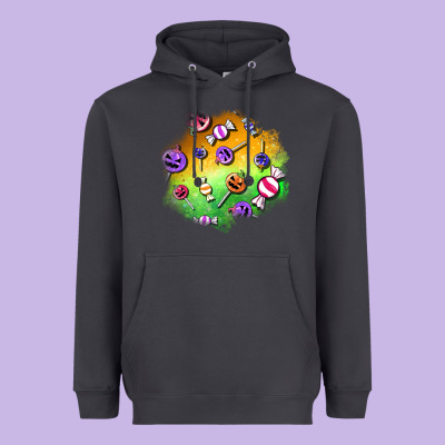 Halloween Candy Patches Heavyweight Hoodie Designed By Bundleandbundleshop