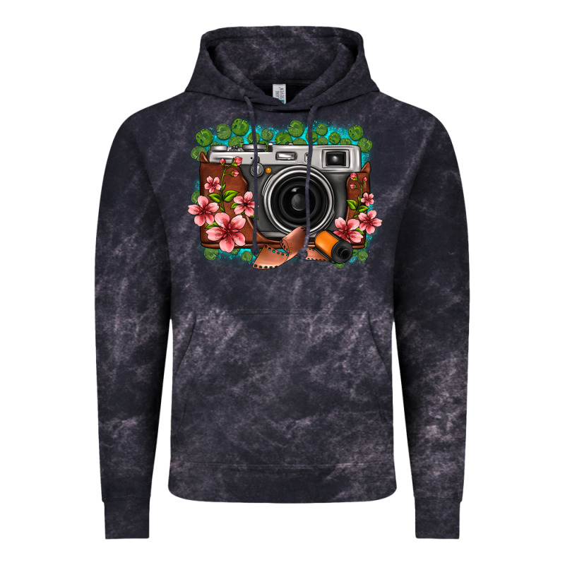 Floral Lotus Leaf Film Roll Vintage Camera Vintage Hoodie by FaDigitalArtStudio | Teevron