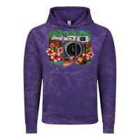 Cloud Purple floral lotus leaf film roll vintage camera Vintage Hoodie - FaDigitalArtStudio