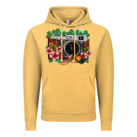 Vintage Mustard floral lotus leaf film roll vintage camera Vintage Hoodie - FaDigitalArtStudio