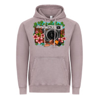 Vintage Zinc floral lotus leaf film roll vintage camera Vintage Hoodie - FaDigitalArtStudio