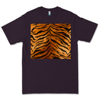 Plum handdrawn tiger pattern Premium Tee - BarkalooDesign