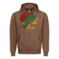 Chestnut black history honoring the past inspiring the futu Zipper Hoodie - MaliasSmallBusiness