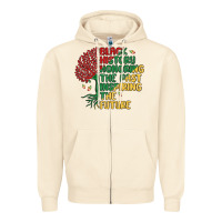 Sandshell black history honoring the past inspiring the futu Zipper Hoodie - MaliasSmallBusiness