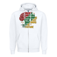 White black history honoring the past inspiring the futu Zipper Hoodie - MaliasSmallBusiness
